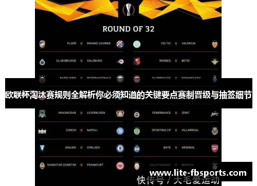 欧联杯淘汰赛规则全解析你必须知道的关键要点赛制晋级与抽签细节
